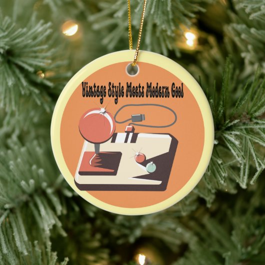 時代を超越したレトロ セラミックオーナメント (ツリー)