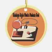 時代を超越したレトロ セラミックオーナメント (正面)