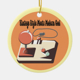 時代を超越したレトロ セラミックオーナメント