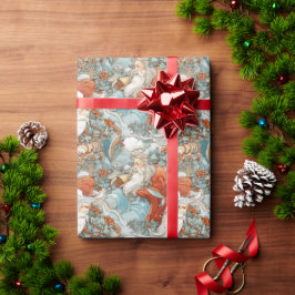 時代を超越したヴィンテージクリスマス ラッピングペーパー