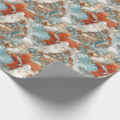 時代を超越したヴィンテージクリスマス ラッピングペーパー (角)