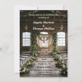 時代を超越したヴィンテージ結婚式 招待状