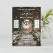 時代を超越したヴィンテージ結婚式 招待状 (スタンド正面)