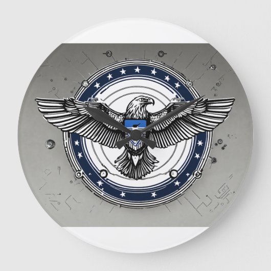 時代を超越した円：アクリルフレームコレクション» ラージ壁時計 (正面)