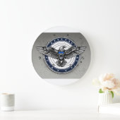 時代を超越した円：アクリルフレームコレクション» ラージ壁時計 (ホーム)