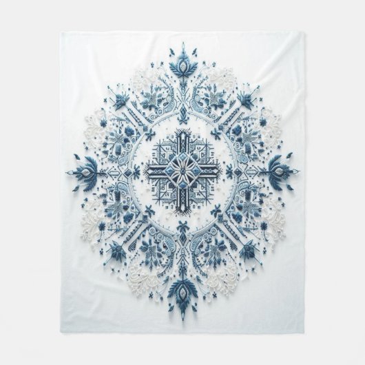 時代を超越した刺#1 フリースブランケット (正面)