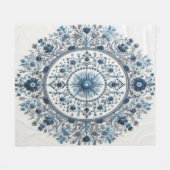 時代を超越した刺#3 フリースブランケット (正面(横))