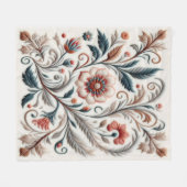 時代を超越した刺#6 フリースブランケット (正面(横))