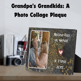 時代を超越した宝パーソナライズされた物：おじいちゃん&写真 フォトプラーク