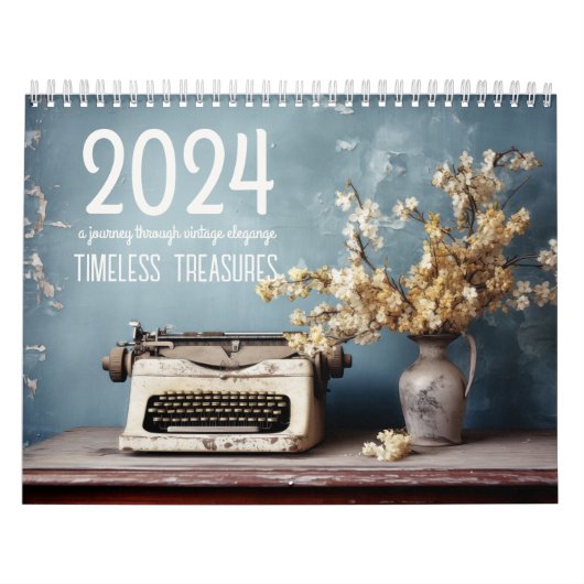 時代を超越した宝物 – ヴィンテージエレガンス カレンダー (カバー)