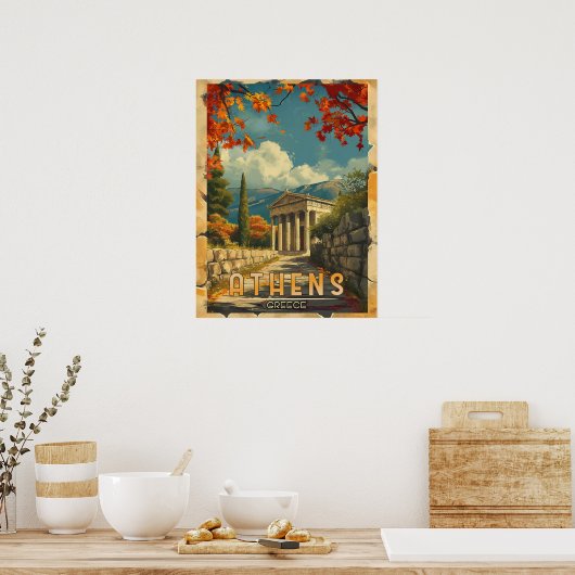 時代を超越した旅：ヴィンテージ旅行 ポスター (キッチン)