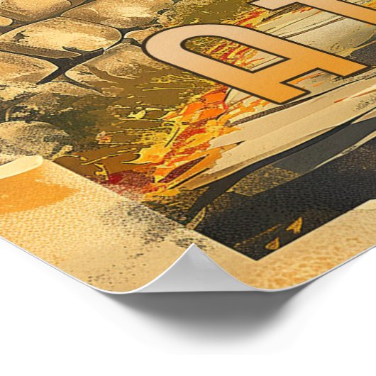 時代を超越した旅：ヴィンテージ旅行 ポスター (角)