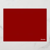 時代を超越した書道クラシック結婚式招待状 箔招待状ポストカード (裏面)