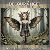 時代を超越した森の妖精 – Decopage - 薄葉紙