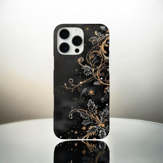 時代を超越した植物:金ゴールド葉の装飾 Case-Mate iPhoneケース