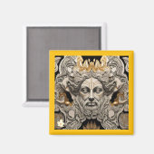 「時代を超越した民俗芸能」 マグネット (正面/裏面)