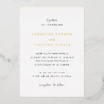 時代を超越した白黒エレガントな結婚式