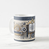 時代を超越した知恵がデザインに出会うモダン場所 コーヒーマグカップ (正面左)