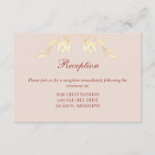 時代を超越した素朴フローラ披露宴 エンクロージャーカード (正面)