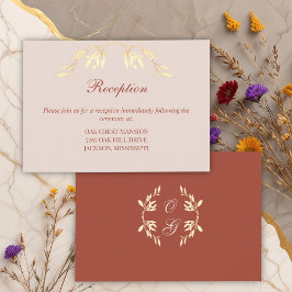 時代を超越した素朴フローラ披露宴 エンクロージャーカード