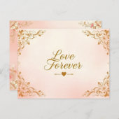 時代を超越した結婚はがきデザイン ポストカード (正面/裏面)