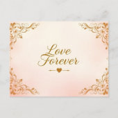 時代を超越した結婚はがきデザイン ポストカード (正面)