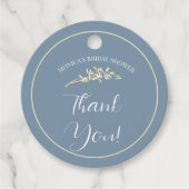 時代を超越した花，ブライダルシャワー フェイバータグ (正面)