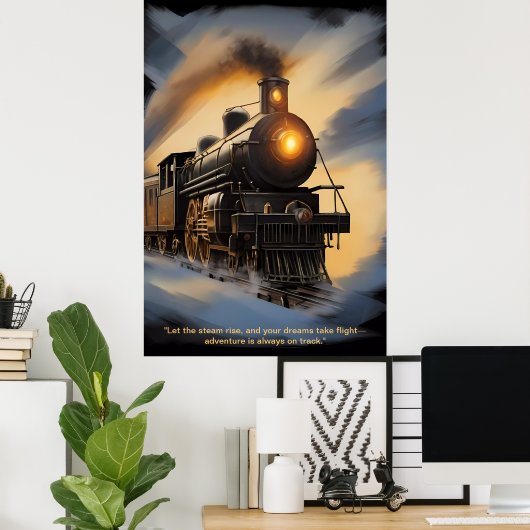 「時代を超越した蒸気:列車の大クラシック権 ポスター (ホームオフィス)