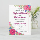 時代を超越した象徴フォックスグローブ結婚のお祝い 招待状 (スタンド正面)