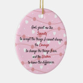 時代を超越した静穏祈りの言葉 セラミックオーナメント (右)