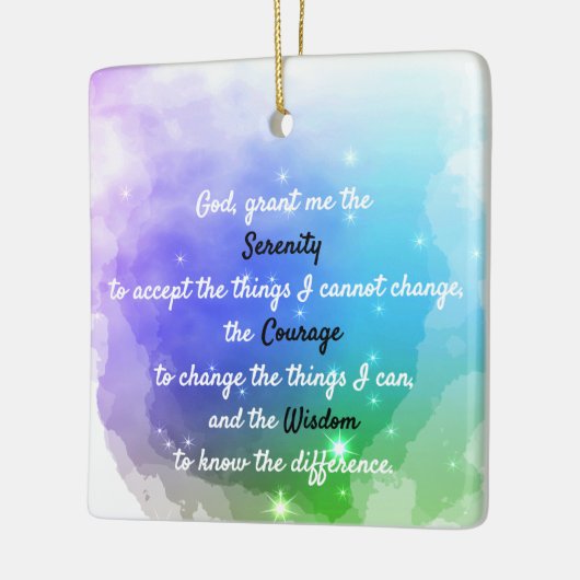 時代を超越した静穏祈りの言葉 セラミックオーナメント (左)