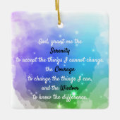 時代を超越した静穏祈りの言葉 セラミックオーナメント (正面)