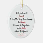 時代を超越した静穏祈りの言葉 セラミックオーナメント (右)