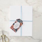 時代を超越:ヴィンテージ色あせたバラ結婚のプリント ギフトタグ (より糸付き)