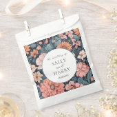 時代を超越:ヴィンテージ色あせたバラ結婚のプリント フェイバーバッグ (クリップ留めされた状態)