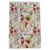 時代ビクトリアンのフローラ水彩創造メディア ミディアムペーパーバッグ (裏面)