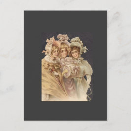 時代ビクトリアンファッションはがき ポストカード