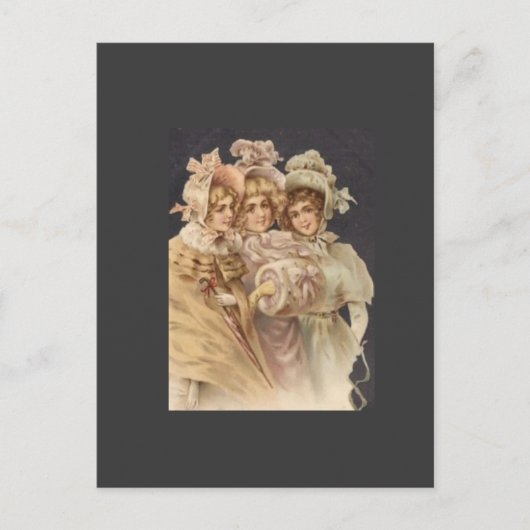 時代ビクトリアンファッションはがき ポストカード (正面)