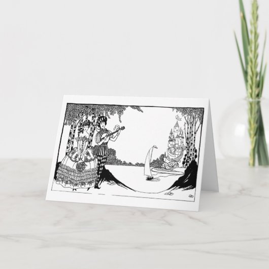 時代遅れの求愛のバレンタイン シーズンカード (正面)