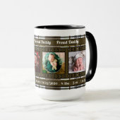 時代遅れ: ブラウンの格子縞4の写真のマグ マグカップ (正面右)