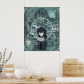 時任武一郎チビ(小さくかわいく書いた感じ)ポスター ポスター (キッチン)