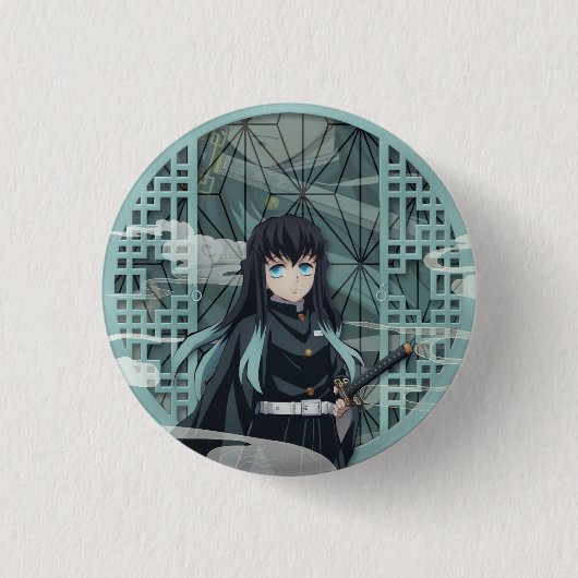 時任武一郎 缶バッジ (正面)