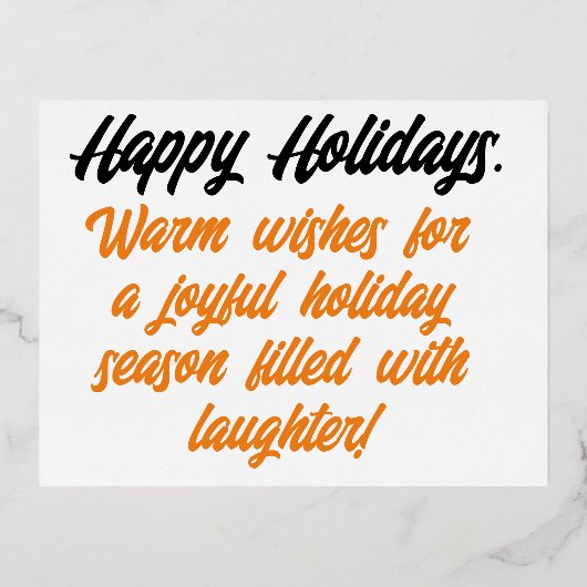 時候のあいさつ 箔シーズンポストカード (正面)