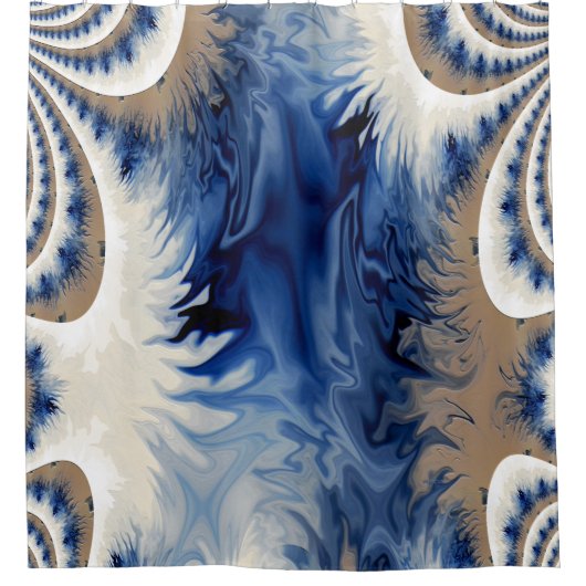 時凍ってい間….. シャワーカーテン (正面)