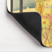 時刻と明るさ(ミュシャ) マウスパッド (コーナー)