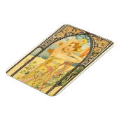 時刻と明るさ(ミュシャ) マグネット (左側)