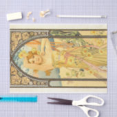 時刻と明るさ(ミュシャ) 薄葉紙 (クラフト)