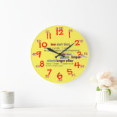 時刻を知ら学せるためのCLOCK 1609084 ラージ壁時計 (ホーム)