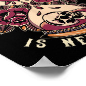 時失った間伝統的、旧学校時間タトゥーD ポスター (角)