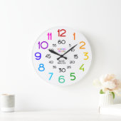 時学間の壁時計を伝え子供へる ラージ壁時計 (ホーム)